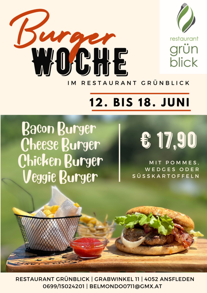 Burger Woche Restauran GRÜNBLICK